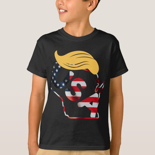 T-shirt Le Wisconsin pour Trump (Devant)
