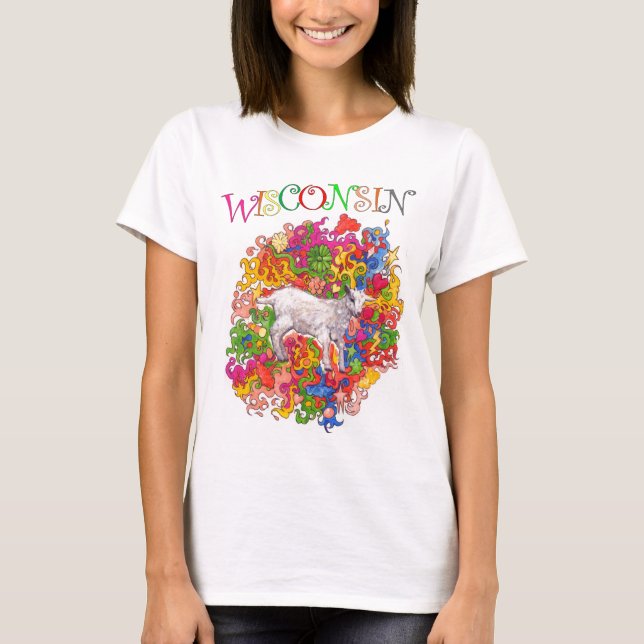 T-shirt Le Wisconsin psychédélique Goatling (Devant)
