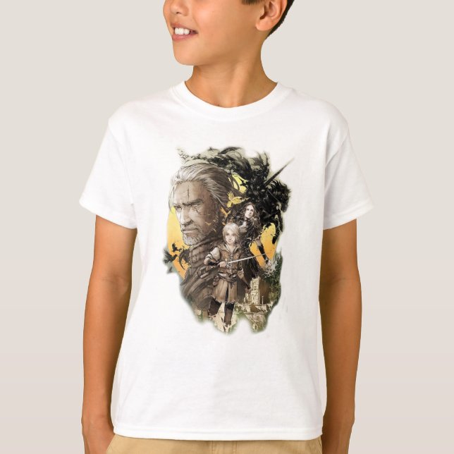 T-shirt le Witcher, ciri, yennefer, chasse sauvage (Devant)