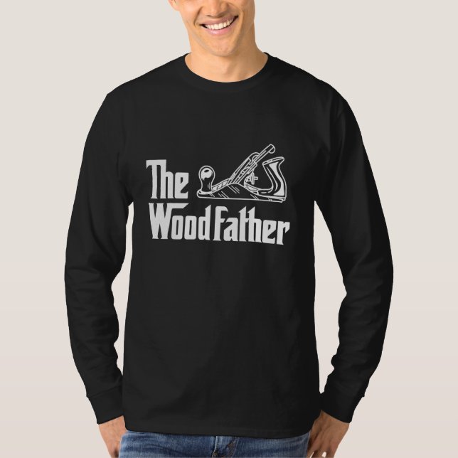 T-shirt Le Woodfather Woodworking (Devant)