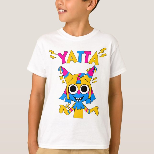 T-shirt Le World Yatta de Dandy | dandys world toon drôle (Devant)