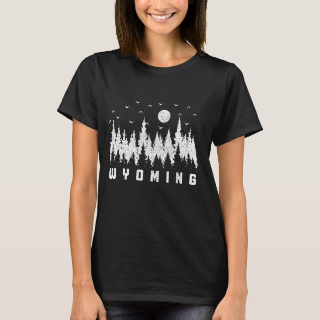 T-shirt Le Wyoming Nature Love Randonnée Forêt (Devant)