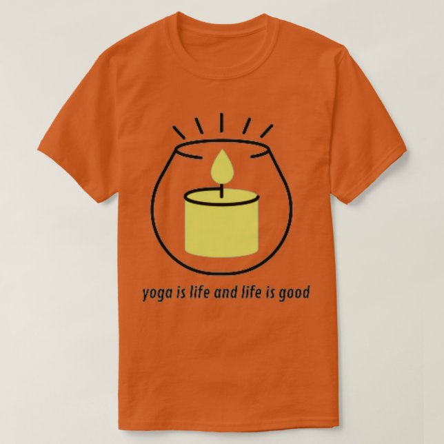 T-shirt le yoga c'est la vie et la vie c'est un bon cadeau (Design devant)