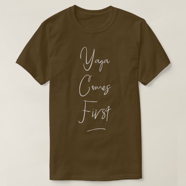 T-shirt Le yoga commence (Design devant)