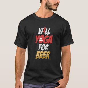 T-shirt Le Yoga de la bière fait du Yoga de la bière