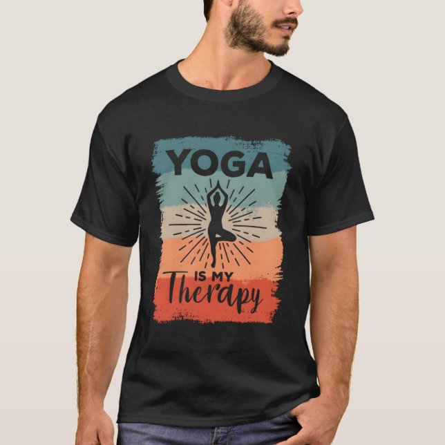 T-shirt Le yoga est ma méditation thérapeutique (Devant)