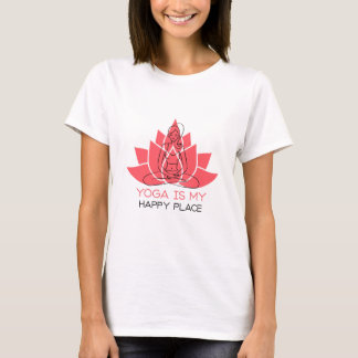 T-shirt Le Yoga Est Mon Endroit Heureux