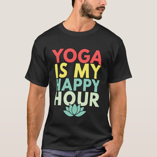 T-shirt Le yoga est mon heure heureuse (Devant)