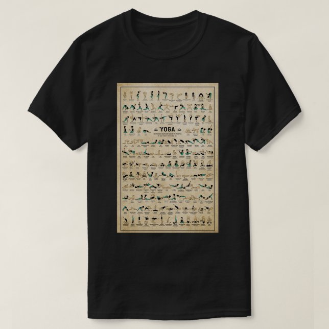 T-shirt Le yoga est une source de connaissance (Design devant)