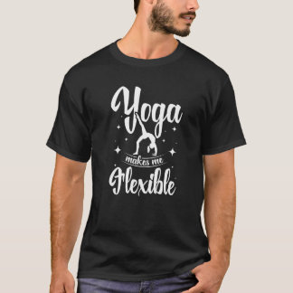 T-shirt Le yoga me rend flexible