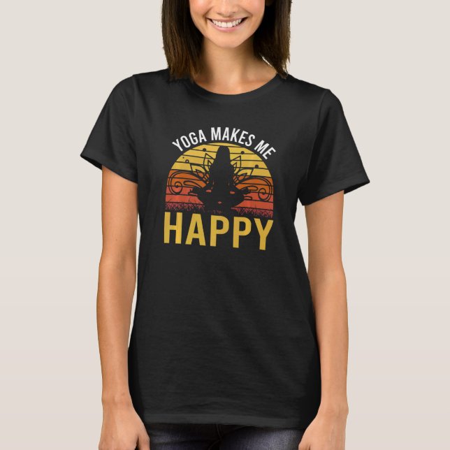 T-shirt Le Yoga Me Rend Heureux (Devant)