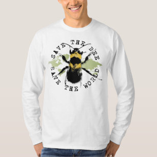 T-shirt Le yoga parlent : Sauvez les économies d'abeille
