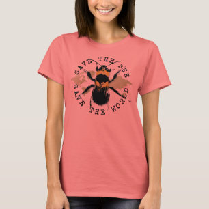 T-shirt Le yoga parlent : Sauvez les économies d'abeille…