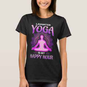 T-shirt Le Yoga rire est ma Happy Hour Premium