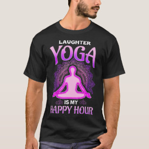 T-shirt Le Yoga rire est ma Happy Hour Premium