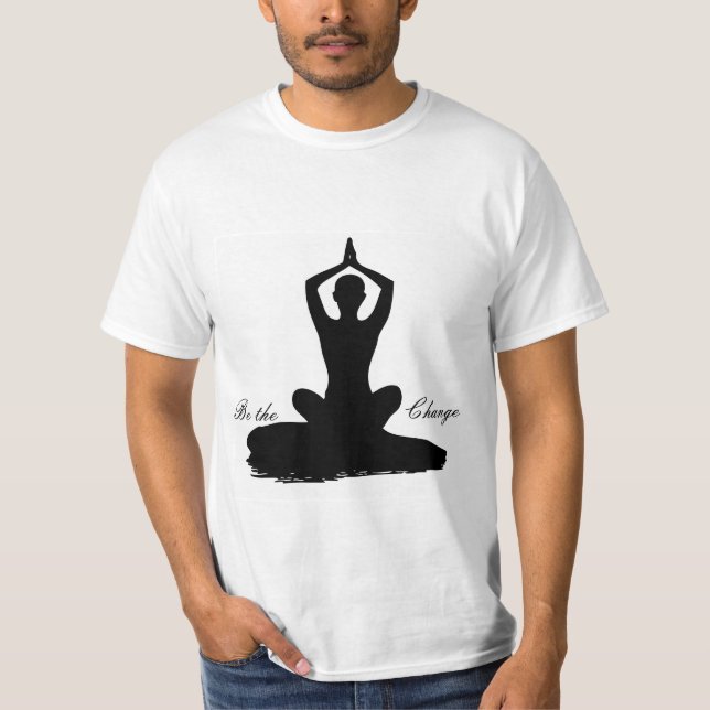 T-shirt Le yoga soit le changement (Devant)