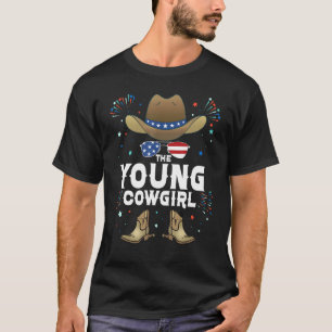 T-shirt Le Young Cowgirl Matching Family Group 4 Of Jul