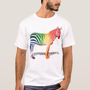 T-shirt Le zèbre badine la pièce en t