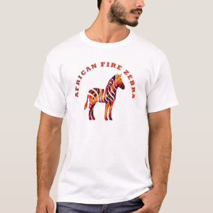 T-shirt Le Zèbre des incendies en Afrique