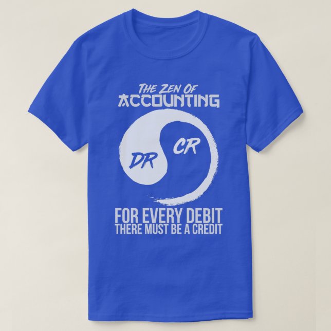 T-shirt Le Zen De Comptabilité (Design devant)