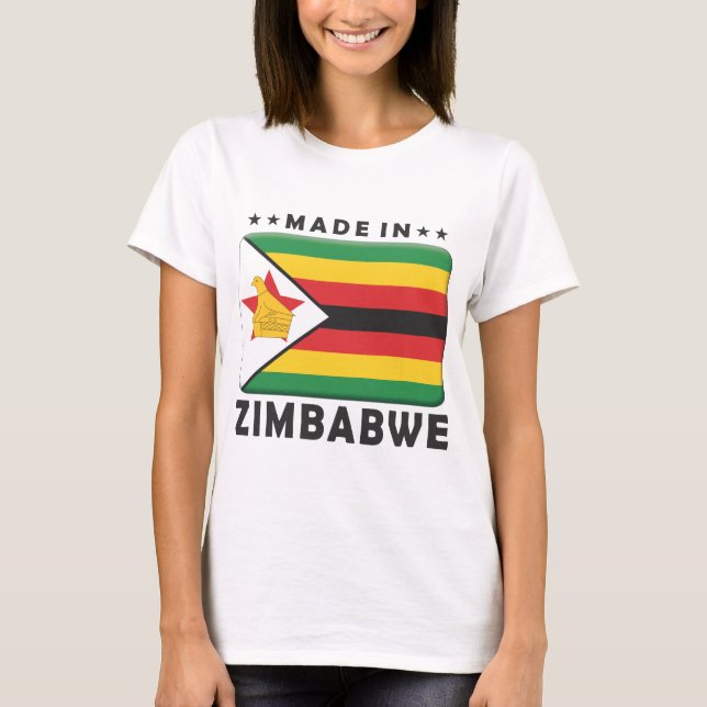 T-shirt Le Zimbabwe a fait (Devant)