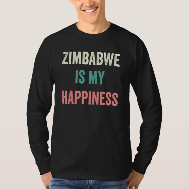 T-shirt Le Zimbabwe est mon bonheur (Devant)