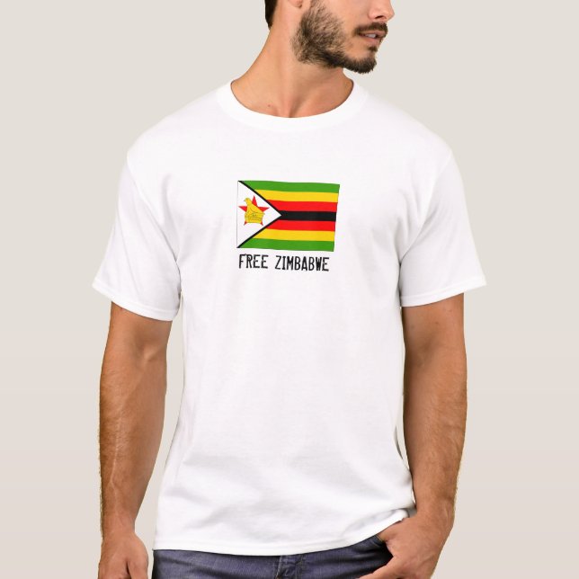 T-SHIRT LE ZIMBABWE LIBRE (Devant)