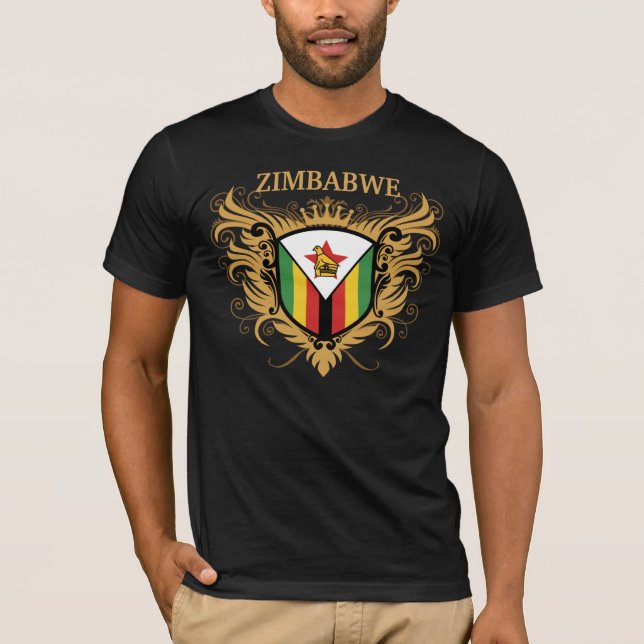 T-shirt Le Zimbabwe [personnalisez] (Devant)