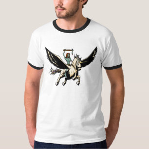 T-shirt Le zombi Jésus monte Pegasus à la gloire