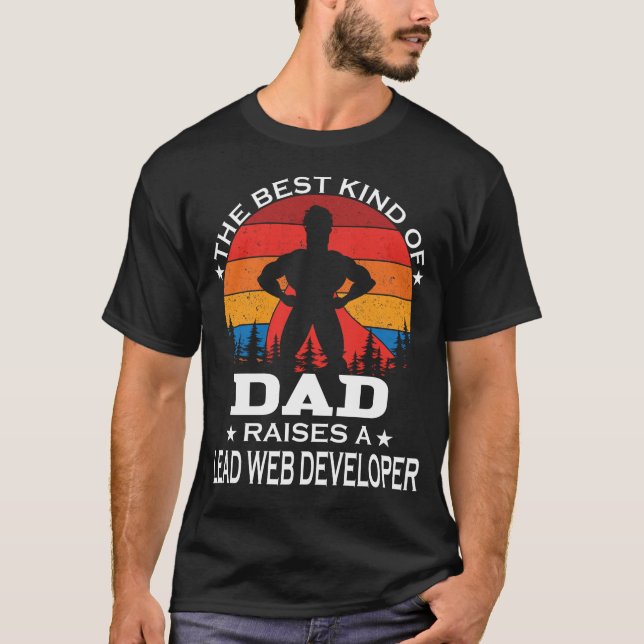 T-shirt Lead Web Developer Meilleur Enfant de Papa (Devant)