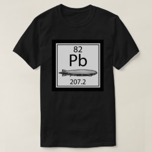 T-shirt Lead Zeppelin Tableau Périodique Numéro Atomique L