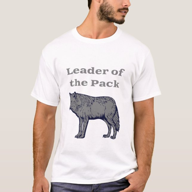 T-shirt Leader du Pack Wolf (Devant)