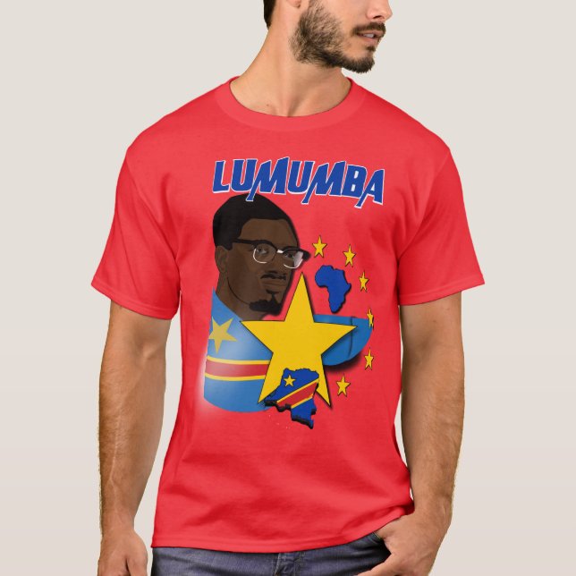 T-shirt Leader panafricain Lumumba (Devant)