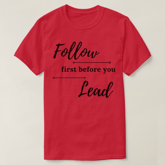 T-shirt Leadership et Citation honnête (Design devant)