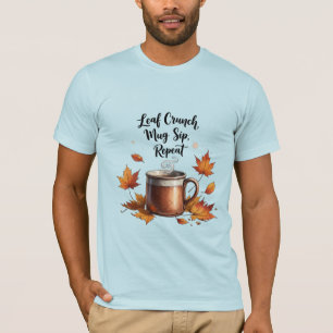T-shirt Leaf Crunch, Mug Sip, Répéter - Vibrations d'Autom