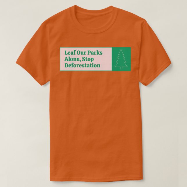 T-shirt Leaf Our Parks (Design devant)
