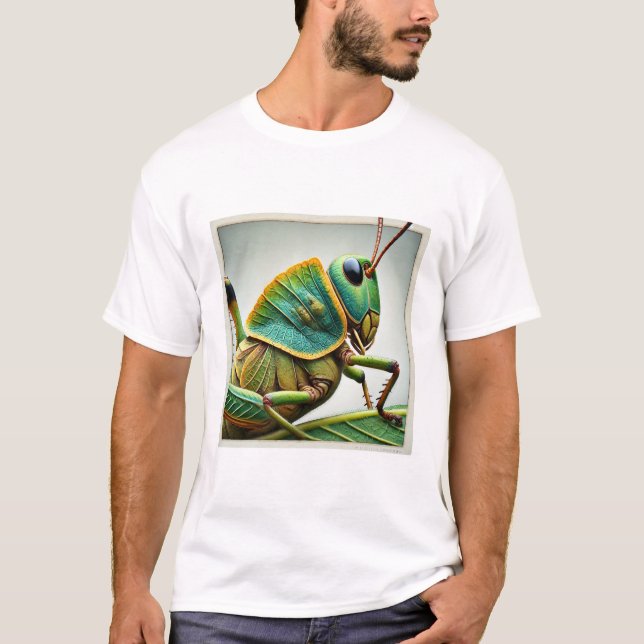 T-shirt Leafrolling grasshopper 050824IREF238 - Watercolor (Devant)