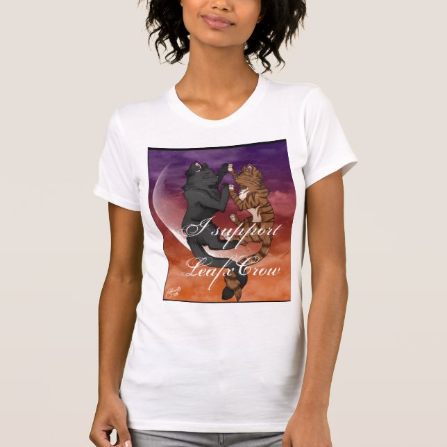 T-shirt LeafxCrow, je soutiens LeafxCrow (Devant)