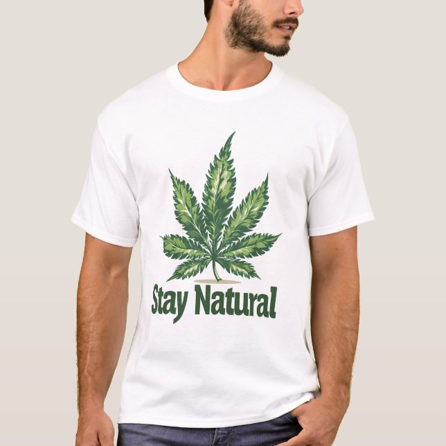 T-shirt Leafy Freedom Tee : Embrassez vos vibrations natur (Devant)