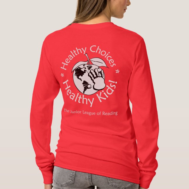 T-shirt Leage junior de lire la longue douille T (Dos)