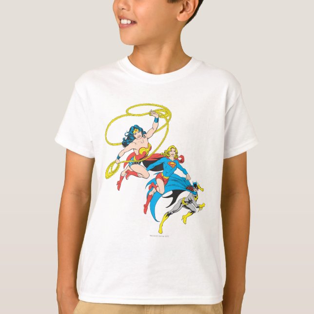 T-shirt Leap des superhéroïnes (Devant)