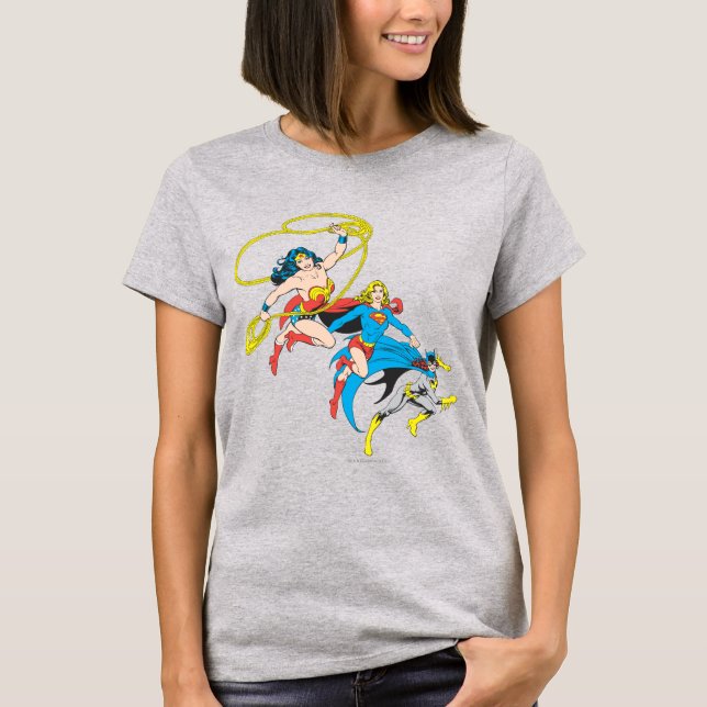 T-shirt Leap des superhéroïnes (Devant)