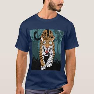 T-shirt Leapard stylisé