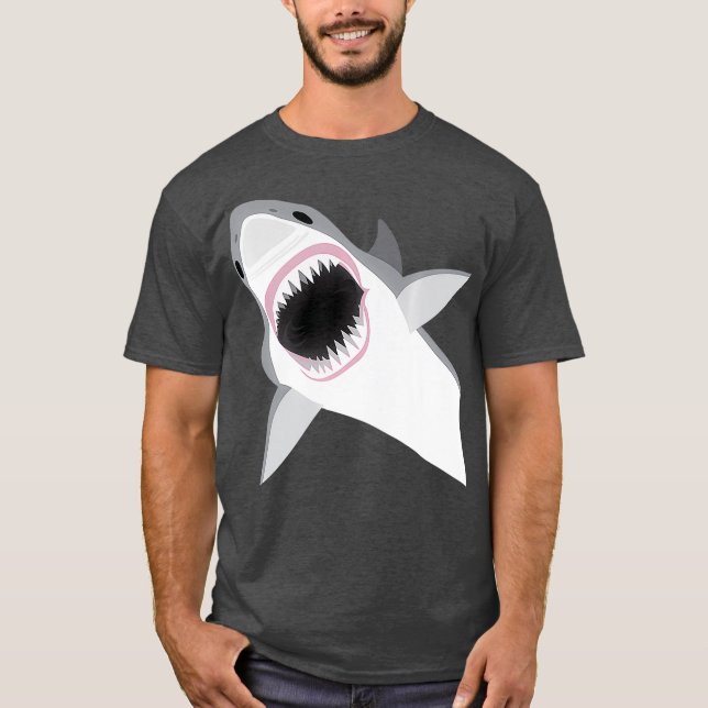 T-shirt Leaping Great White Shark Premium (Devant)