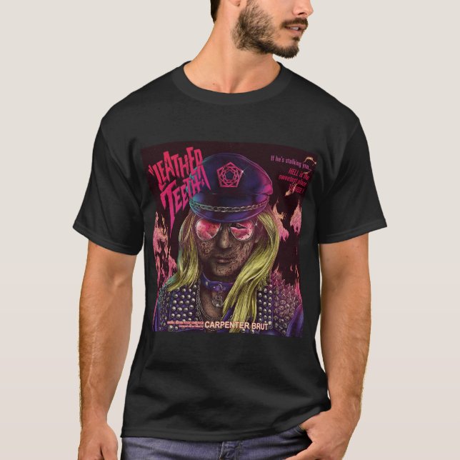 T-shirt LEATHER TEETH par carpenter brut (Devant)