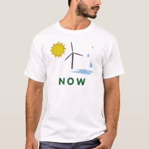 T-shirt l'eau de vent du soleil maintenant