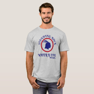 T-shirt L'eau debout de roche est la vie
