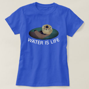 T-shirt "L'eau est la vie" avec Otter