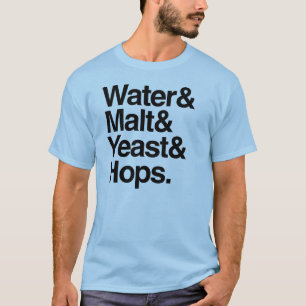 T-shirt L'eau et malt et levure et houblon