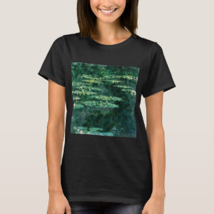 T-shirt L'EAU MENSONNE EN ÉTANG VERT par Claude Monet